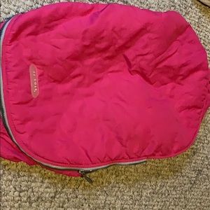 Car seat cover   JJ Cole.  Hot pink and gray